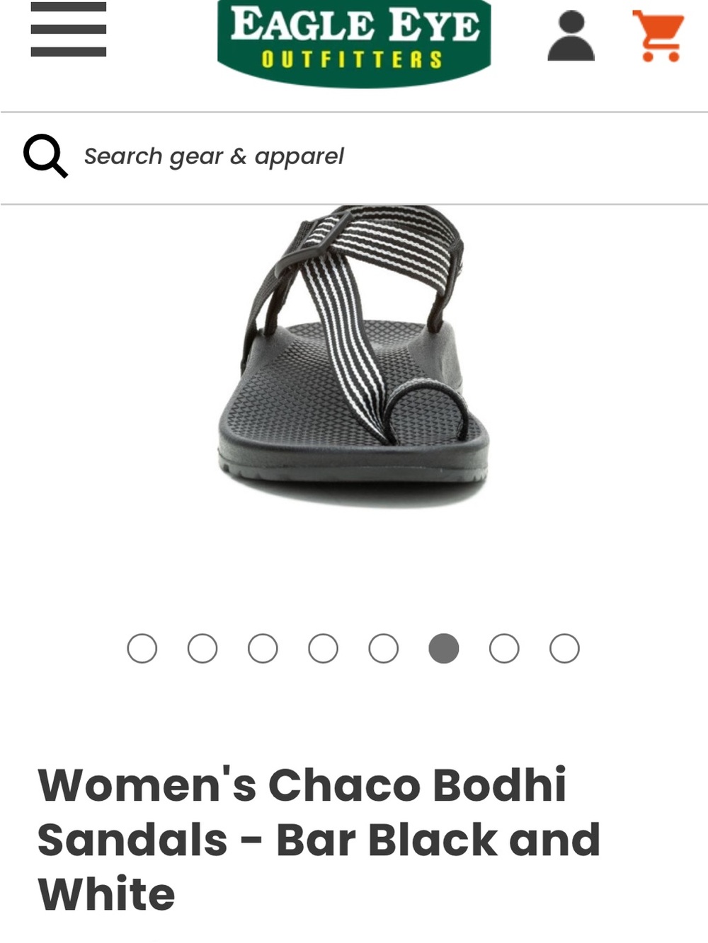Chaco Women's Bodhi Sandals - Black with White Stripes - Picture 2 of 9